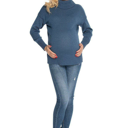 Elegant Expecting Mother Turtleneck Sweater for Cozy Comfort - Très Elite