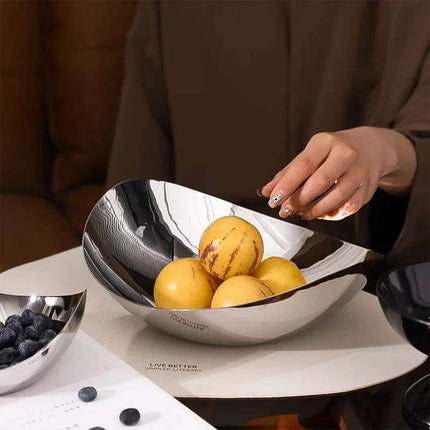 Elegant Extra-Large 304 Stainless Steel Serving Bowl for Stylish Entertaining and Home Accents - Très Elite