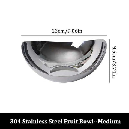 Elegant Extra-Large 304 Stainless Steel Serving Bowl for Stylish Entertaining and Home Accents..