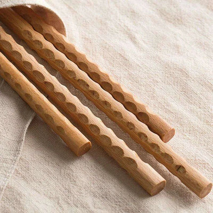 Elegant Extra Long Beech Wood Chopsticks for Noodles and Fried Treats - Très Elite