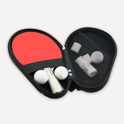 Elegant Faux Leather & Velvet Paddle Storage Case for Table Tennis Racket - Très Elite