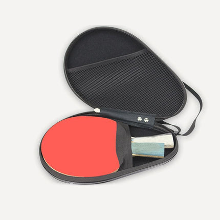 Elegant Faux Leather & Velvet Paddle Storage Case for Table Tennis Racket - Très Elite