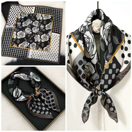 Elegant Faux Silk Satin Scarf: Your Go-To Accessory for Chic Versatility - Très Elite