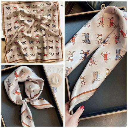 Elegant Faux Silk Satin Scarf: Your Go-To Accessory for Chic Versatility - Très Elite