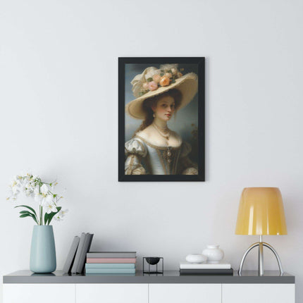 Elegant Femme Fatale: Sustainable Art Print for Stylish Home Interiors..