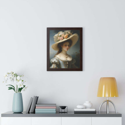 Elegant Femme Fatale: Sustainable Art Print for Stylish Home Interiors..