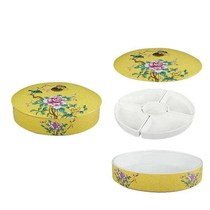 Elegant Five-Section Ceramic Serving Bowl for Gourmet Dining - Très Elite