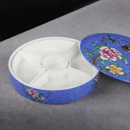 Elegant Five-Section Ceramic Serving Bowl for Gourmet Dining - Très Elite