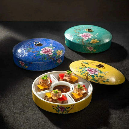 Elegant Five-Section Ceramic Serving Bowl for Gourmet Dining - Très Elite