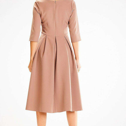 Elegant Flared A-Line Dress - Très Elite