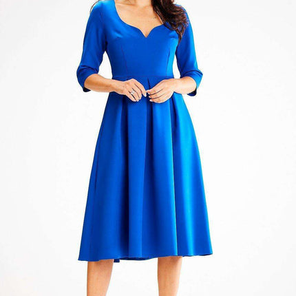 Elegant Flared A-Line Dress - Très Elite