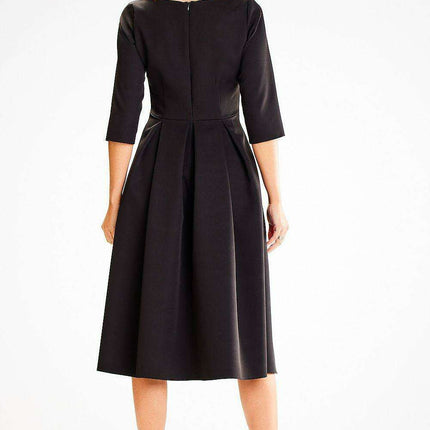 Elegant Flared A-Line Dress - Très Elite