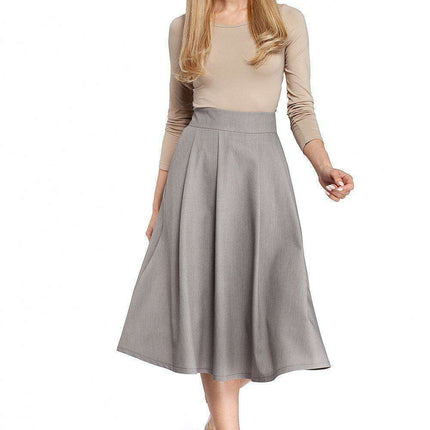 Elegant Flared Midi Skirt - The Perfect Choice for Any Occasion - Très Elite