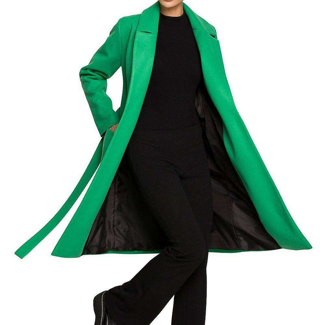 Elegant Fleece Wrap Coat