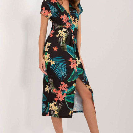 Elegant Floral Day Dress From Moda Italia For Spring - Très Elite