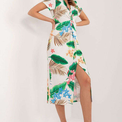Elegant Floral Day Dress From Moda Italia For Spring - Très Elite