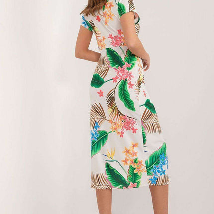Elegant Floral Day Dress From Moda Italia For Spring - Très Elite