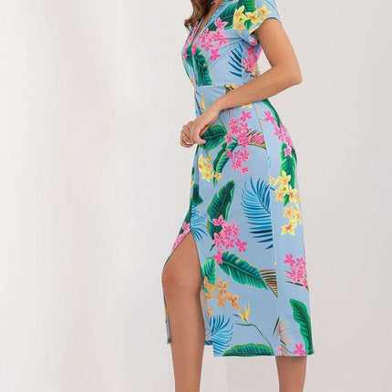 Elegant Floral Day Dress From Moda Italia For Spring - Très Elite