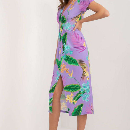 Elegant Floral Day Dress From Moda Italia For Spring - Très Elite