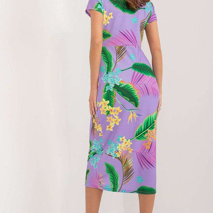 Elegant Floral Day Dress From Moda Italia For Spring - Très Elite