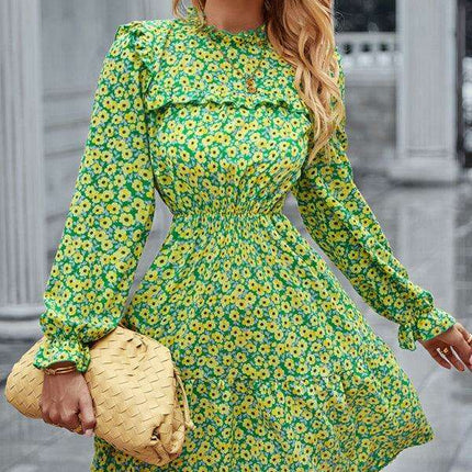 Elegant Floral Elegance: Luxe Women's Evening Dress in Polyester - Très Elite