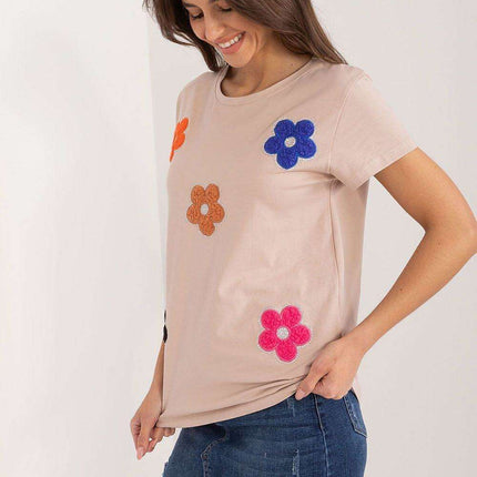 Elegant Floral Embellished Cotton Blouse for Every Occasion - Très Elite