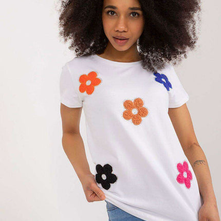 Elegant Floral Embellished Cotton Blouse for Every Occasion