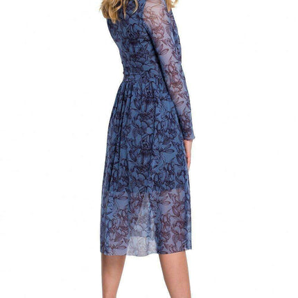 Elegant Floral Mesh Evening Gown - Très Elite