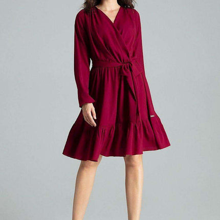 Elegant Floral Midi Dress with Stylish Envelope Neckline - Très Elite