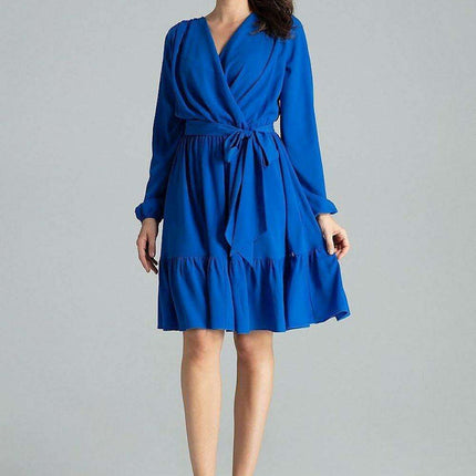 Elegant Floral Midi Dress with Stylish Envelope Neckline - Très Elite
