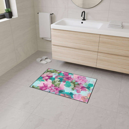 Elegant Floral Non-Slip Area Rug for Modern Home Elegance