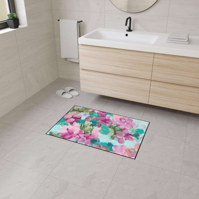 Elegant Floral Non-Slip Area Rug for Modern Home Elegance