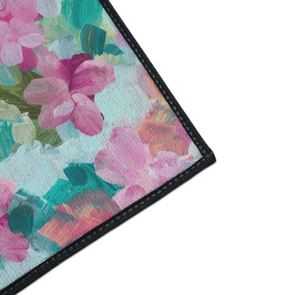 Elegant Floral Non-Slip Area Rug for Modern Home Elegance