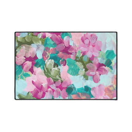 Elegant Floral Non-Slip Area Rug for Modern Home Elegance