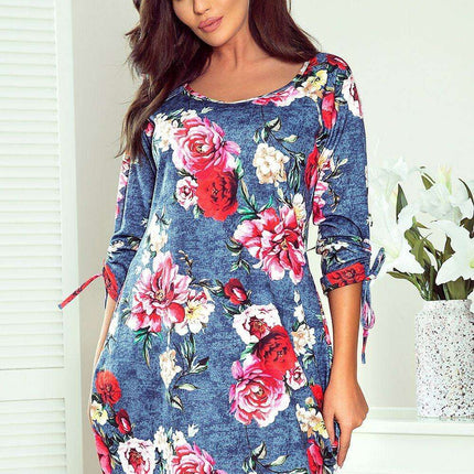 Elegant Floral Pocket Dress by Numoco - Très Elite