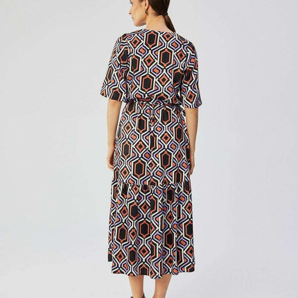 Elegant Floral Print Belted Maxi Dress for Effortless Chic - Très Elite