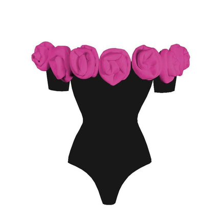 Elegant Floral Ruffled Push-Up Women’s One-Piece Swimwear Set - Très Elite