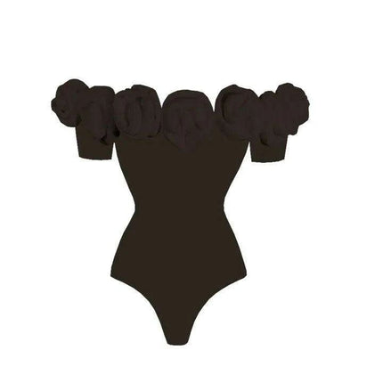 Elegant Floral Ruffled Push-Up Women’s One-Piece Swimwear Set - Très Elite