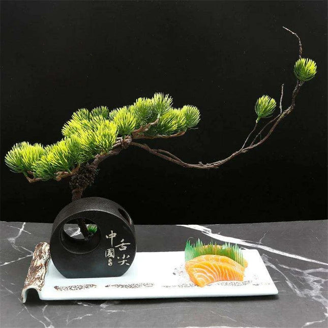 Elegant Floral Sashimi Display Set for a Luxurious Dining Experience - Très Elite