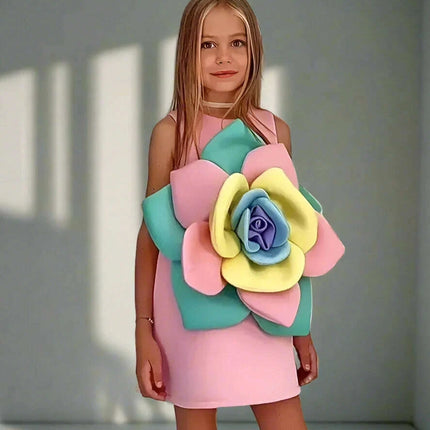 Elegant Floral Summer Dress for Girls - Perfect Party and Stage Show Outfit - Très Elite