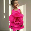 rose red vest / 7-8Y 130