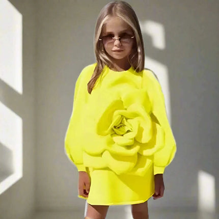 Elegant Floral Summer Dress for Girls - Perfect Party and Stage Show Outfit - Très Elite