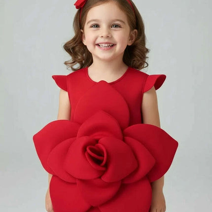 Elegant Floral Summer Dress for Girls - Perfect Party and Stage Show Outfit - Très Elite