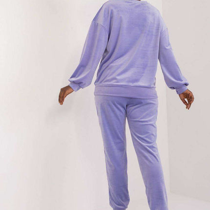 Elegant Floral Velour Lounge Set For Women Cozy Homewear - Très Elite