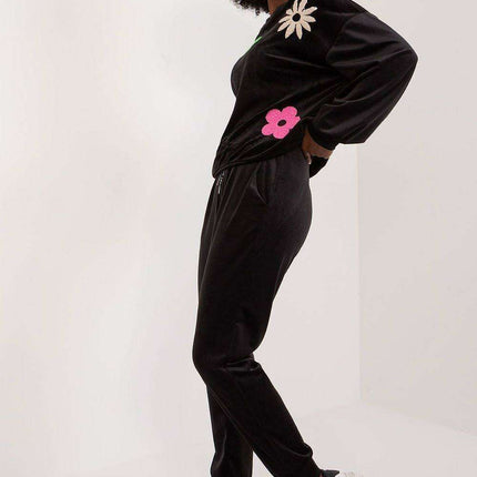 Elegant Floral Velour Lounge Set For Women Cozy Homewear - Très Elite