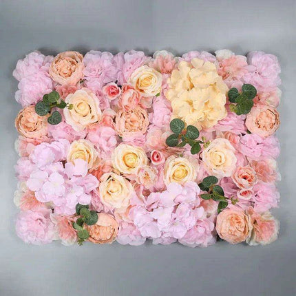 Elegant Floral Wall Art Handmade with Cotton, Silk, and Artificial Blooms - Très Elite