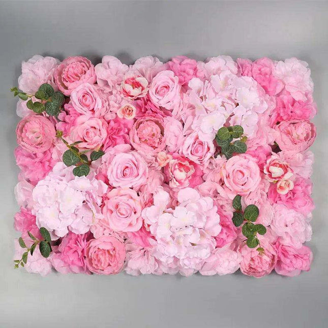 Elegant Floral Wall Art Handmade with Cotton, Silk, and Artificial Blooms