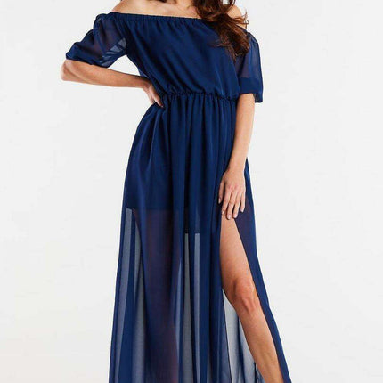 Elegant Flowing Chiffon Maxi Dress - The Essential Wardrobe Highlight