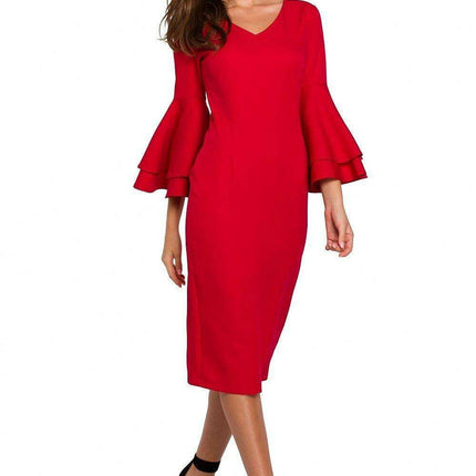 Elegant Flowing Sleeve Cocktail Dress for Memorable Occasions - Très Elite
