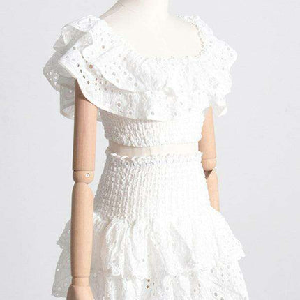 Elegant French-Style Outfit with Whimsical Fungus Accents - Très Elite